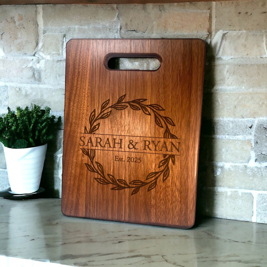 Personalized Walnut Cutting Board