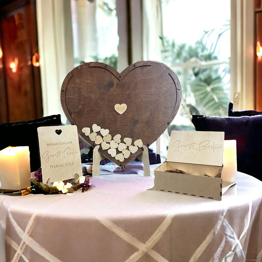 Heart Shaped Wedding Guest Book Alternative