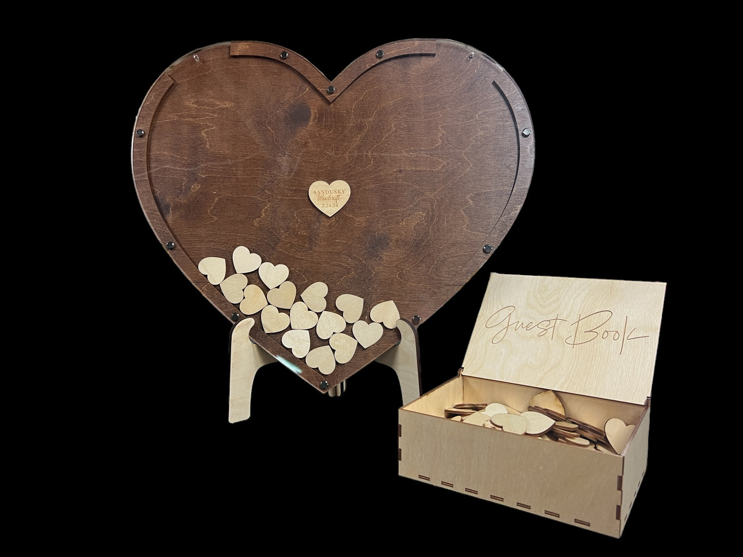 Heart Shaped Wedding Guest Book Alternative