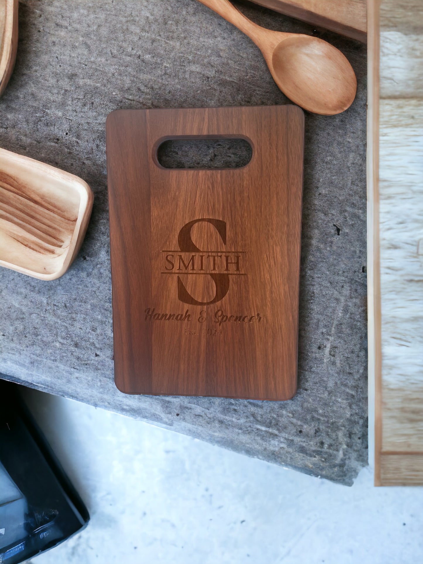 Personalized Walnut Cutting Board