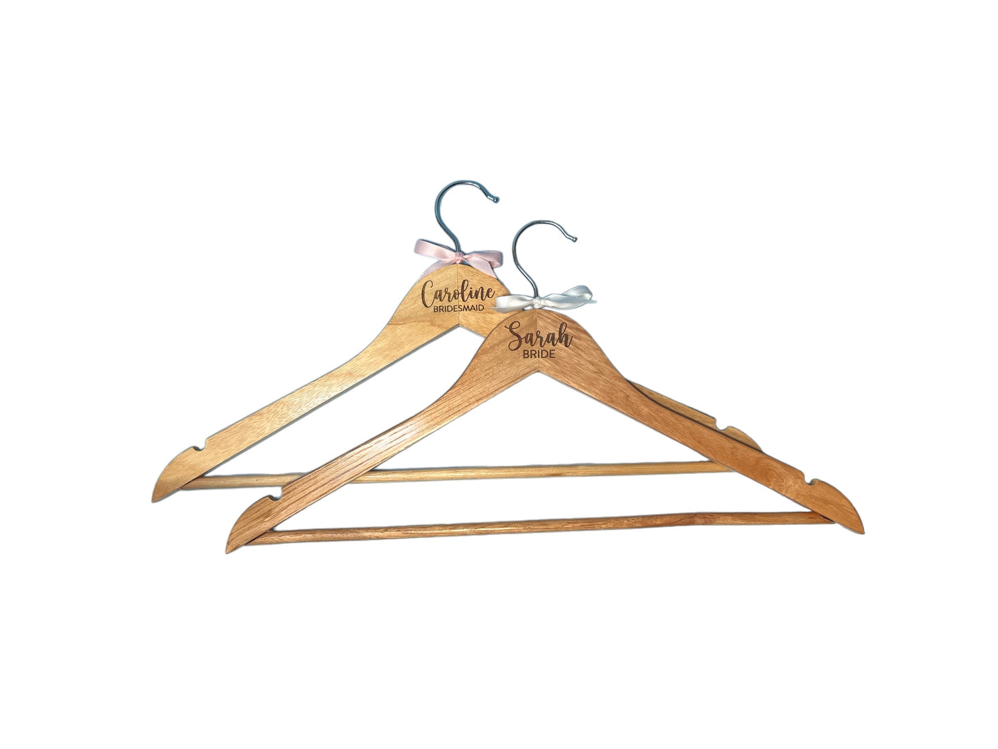 Engraved Hangers for Brides and Bridesmaids Maid of Honor or Mother of the Bride