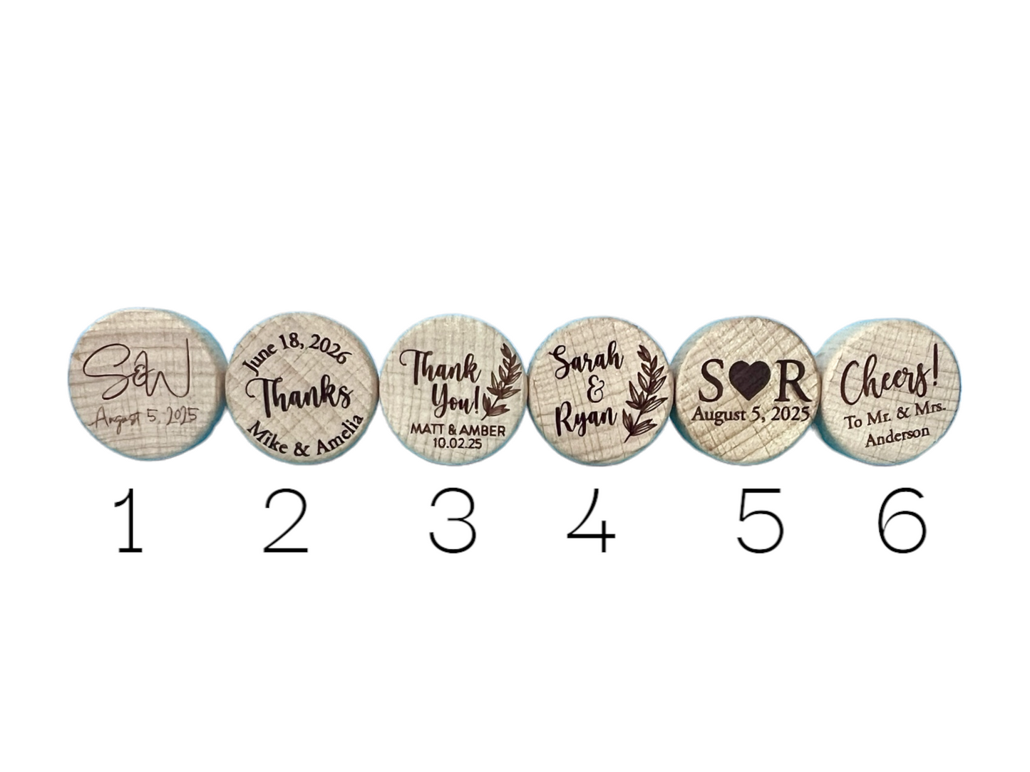 Custom Wine Cork Stopper | Wedding Favors
