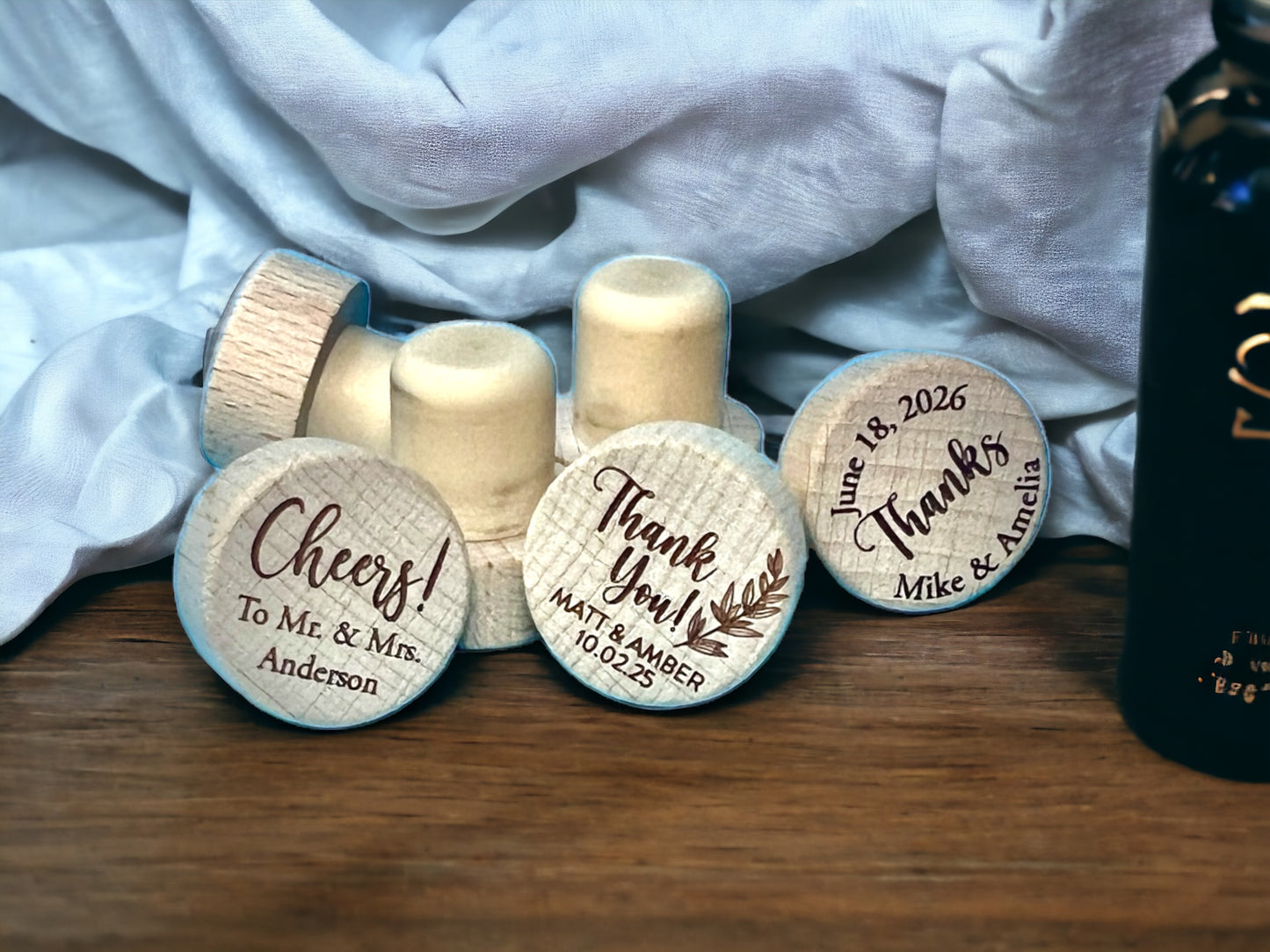 Custom Wine Cork Stopper | Wedding Favors