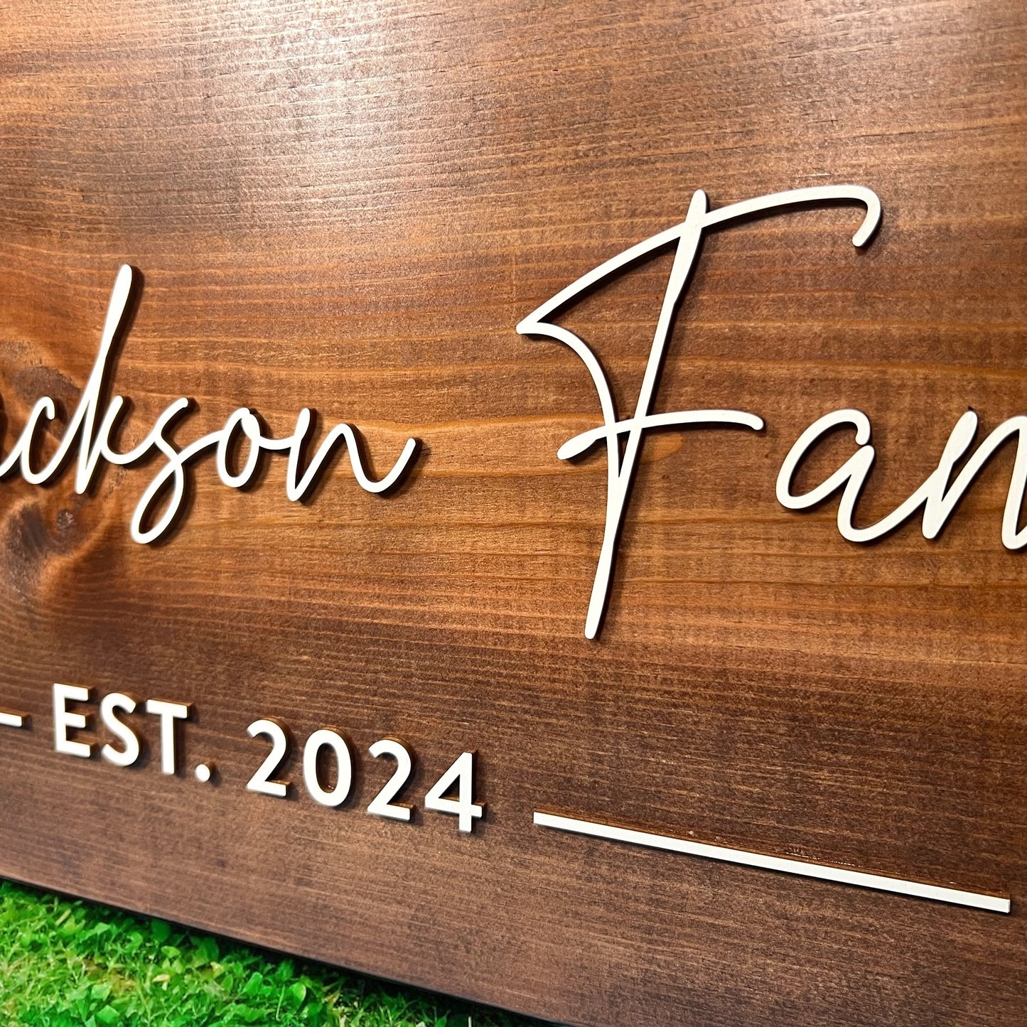 Family Name Sign | Wedding or Anniversary Gift