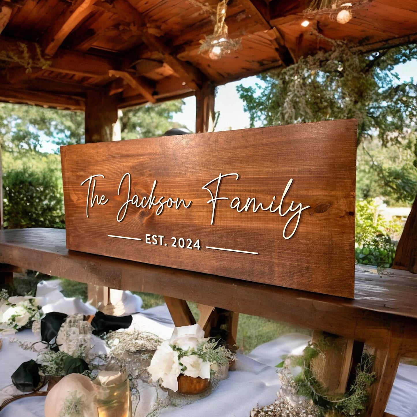 Family Name Sign | Wedding or Anniversary Gift