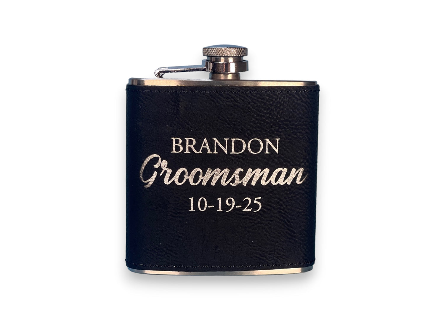 Personalized Flask Leatherette