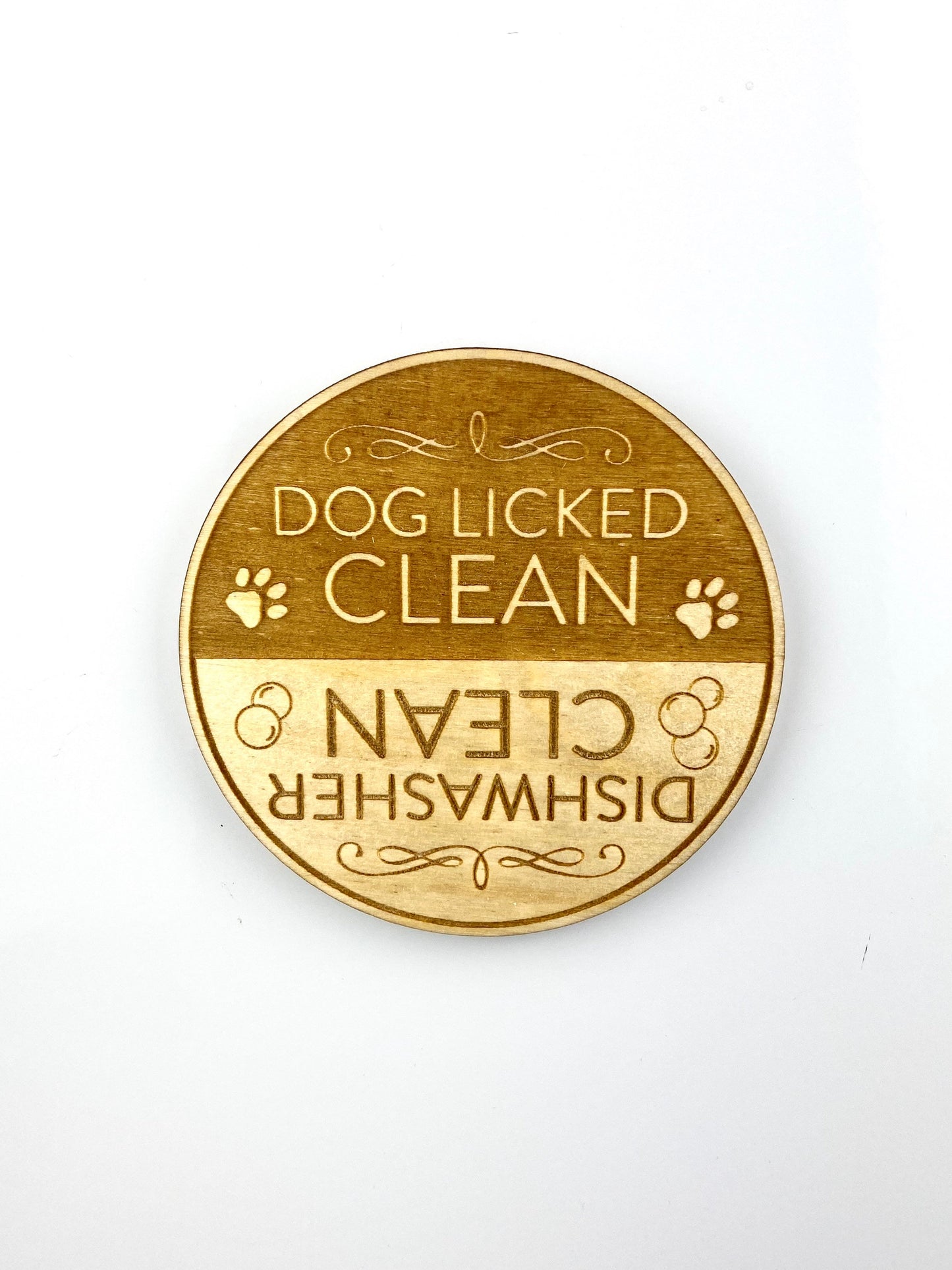 Dirty/Clean Dishwasher Magnets | Funny Dog Decor | Dog Licked Them Clean
