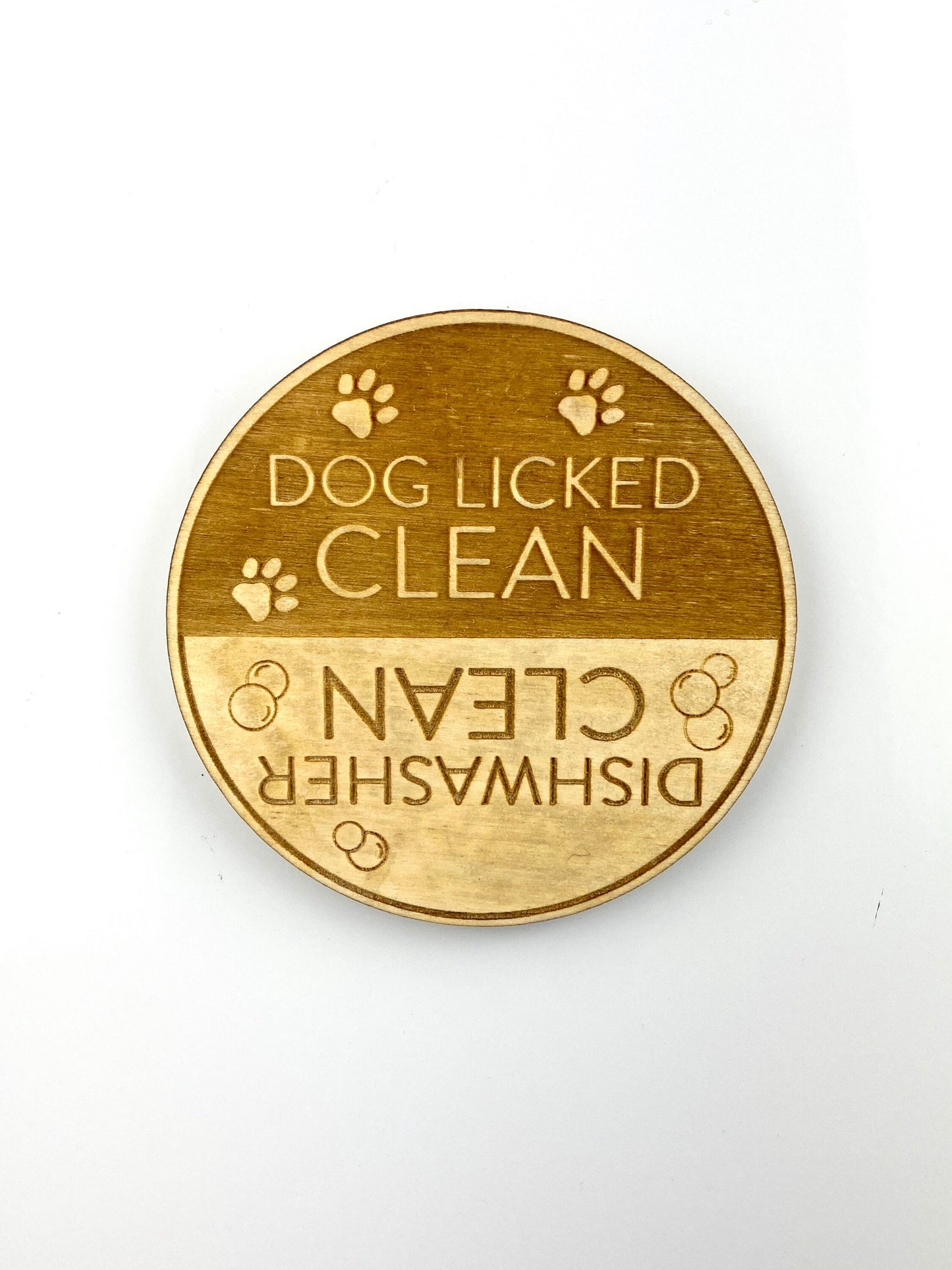 Dirty/Clean Dishwasher Magnets | Funny Dog Decor | Dog Licked Them Clean