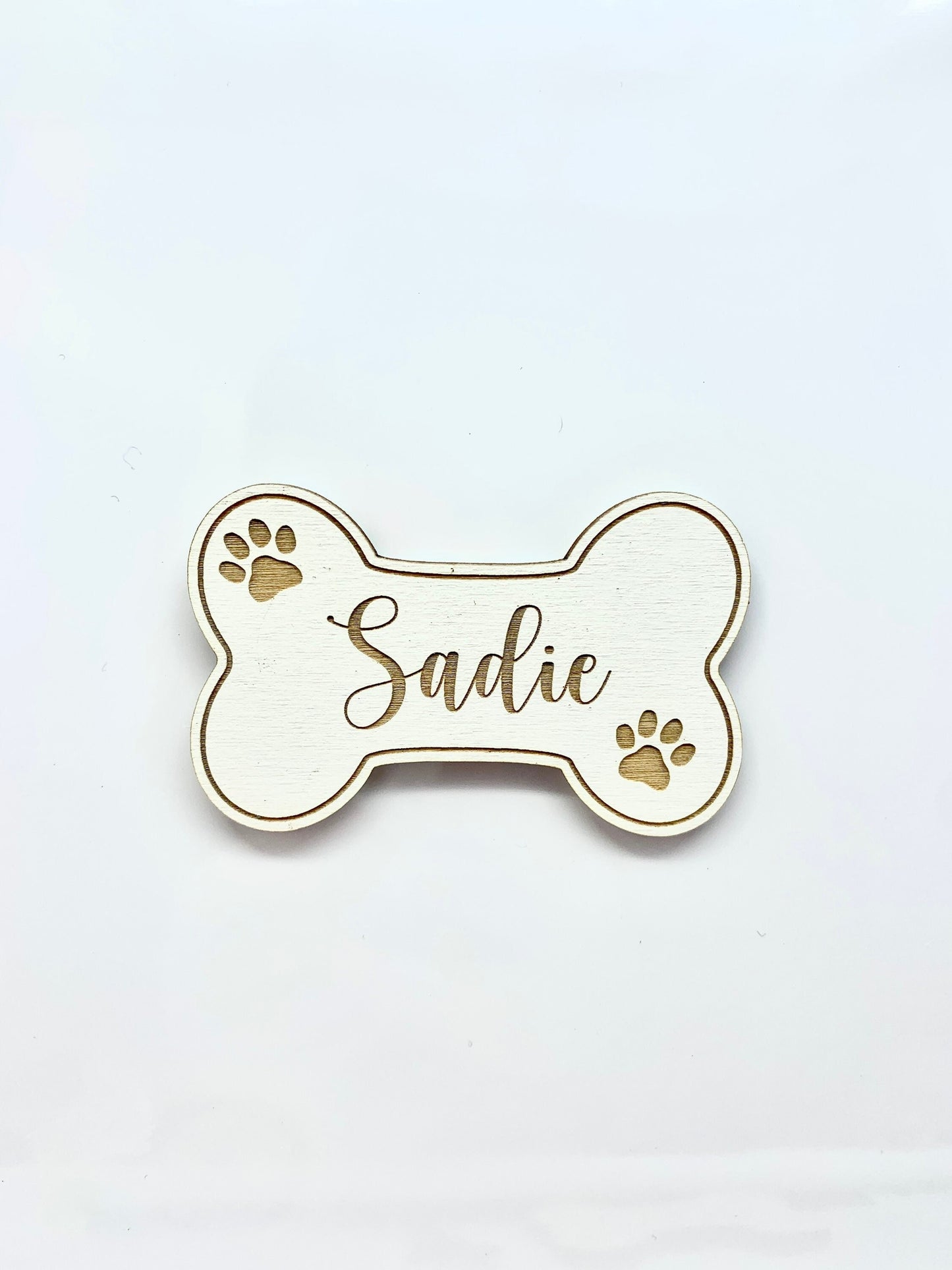Dog Magnet | Custom Pet Name Magnet | Dog Bone Shape | Gift for Animal Lovers | Fur Babies