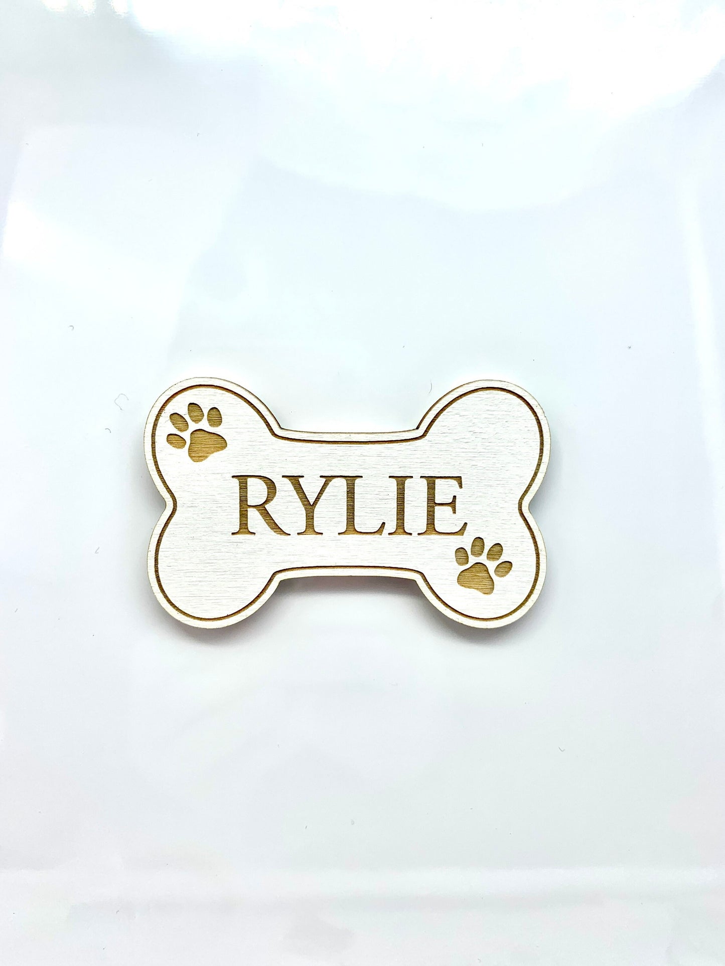 Dog Magnet | Custom Pet Name Magnet | Dog Bone Shape | Gift for Animal Lovers | Fur Babies