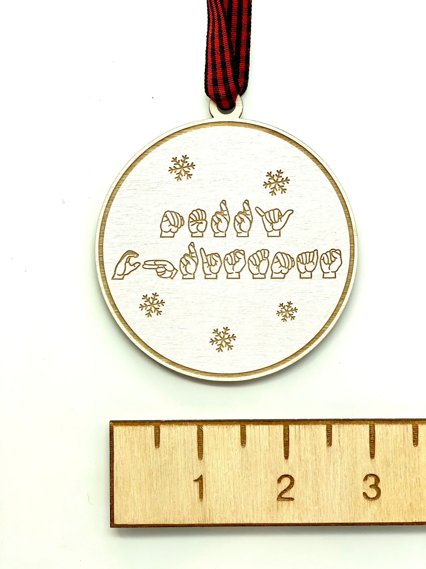 ASL Merry Christmas Ornament | Sign Language Ornament | ASL Ornament | 2023 Ornament