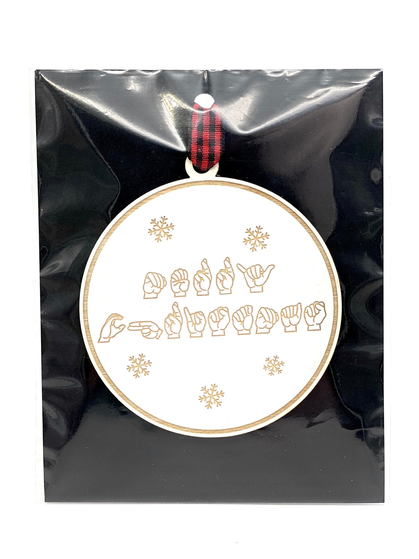 ASL Merry Christmas Ornament | Sign Language Ornament | ASL Ornament | 2023 Ornament