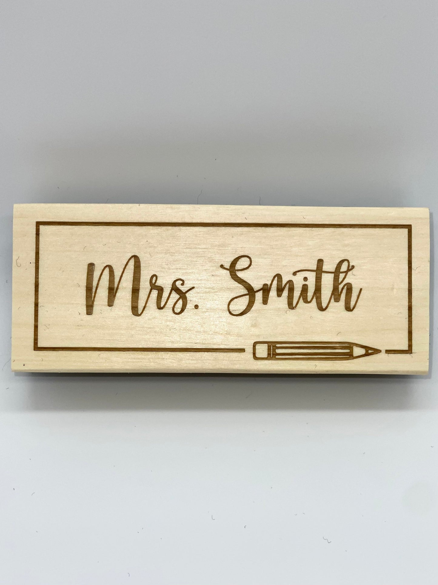 Teacher Eraser Gift Pencil Design / Personalized Teacher Gift / Teacher Appreciation / End of Year Gift