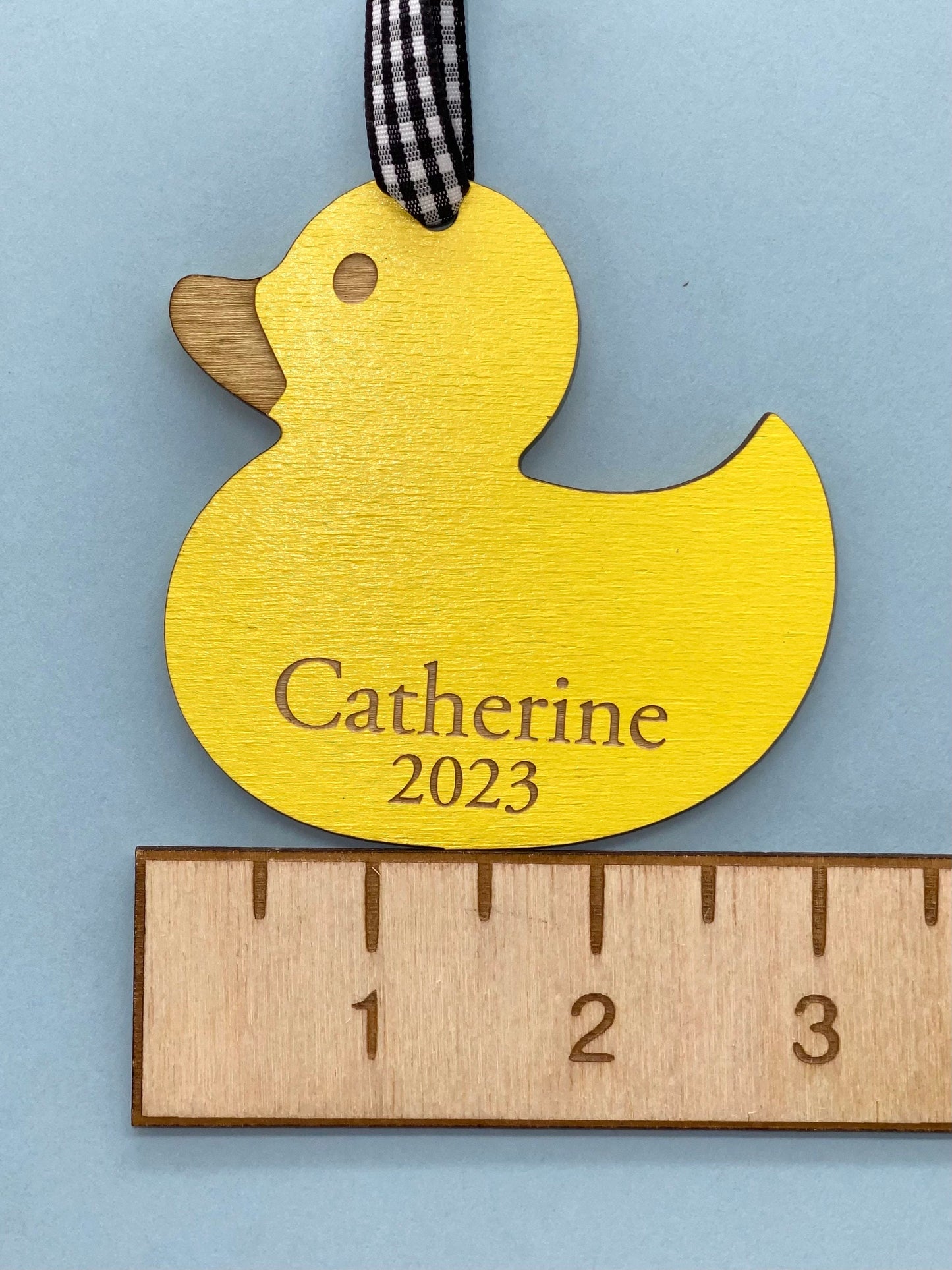 Duck Name Ornament | Rubber Duck Ornament | Ducky Ornament | 2024 Ornament