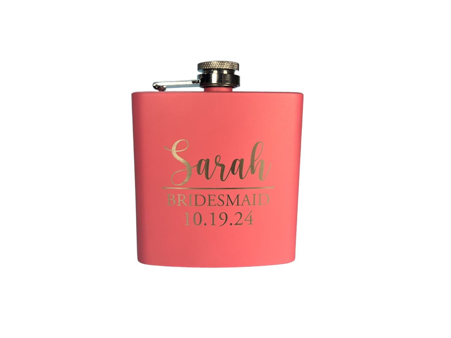 Personalized Flask Powder Coated