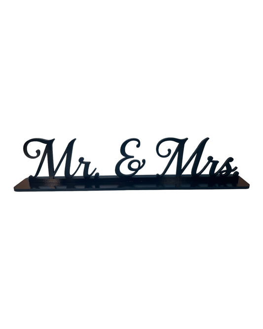 Mr. & Mrs. Sign for Wedding Reception or Bridal Shower