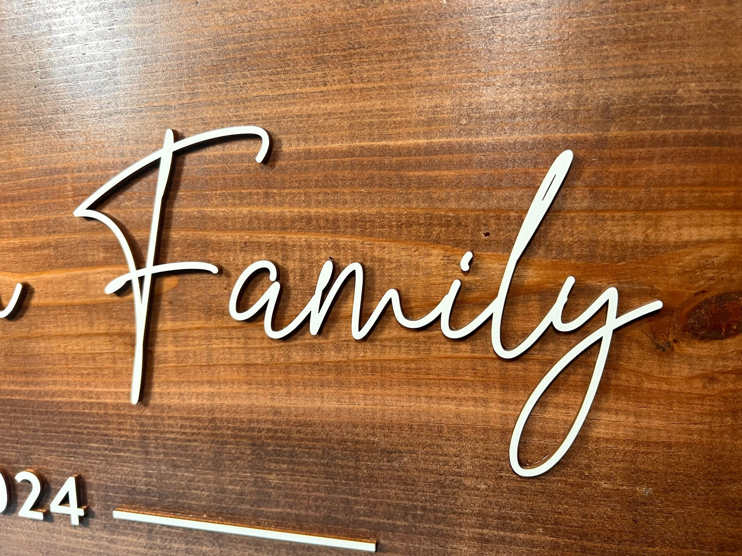 Family Name Sign | Wedding or Anniversary Gift
