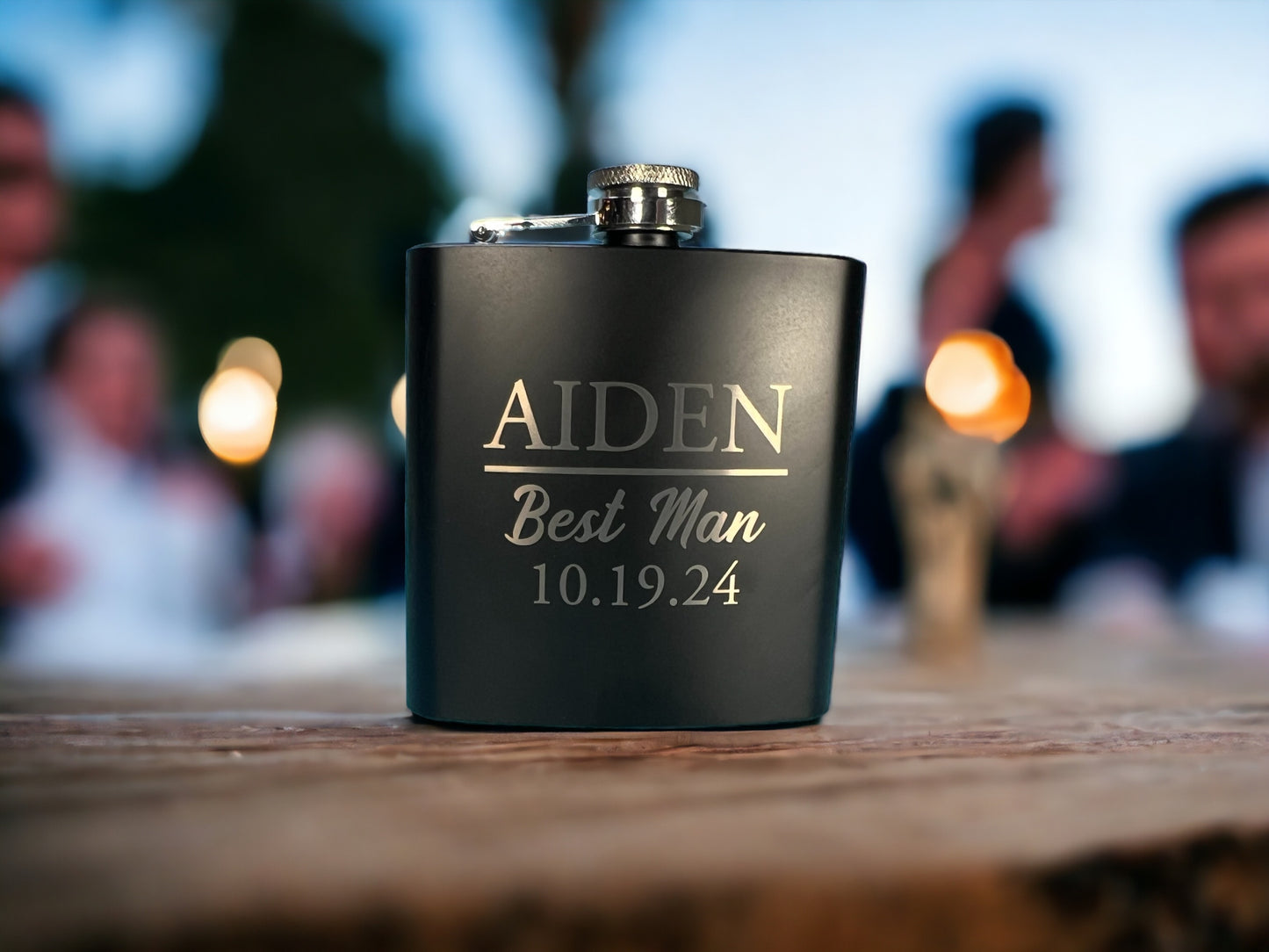 Personalized Flask Powder Coated