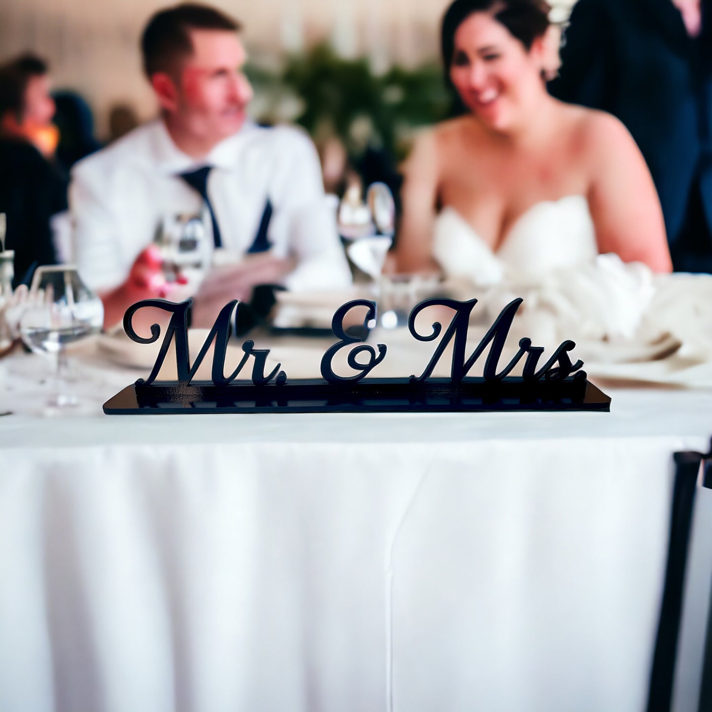 Mr. & Mrs. Sign for Wedding Reception or Bridal Shower