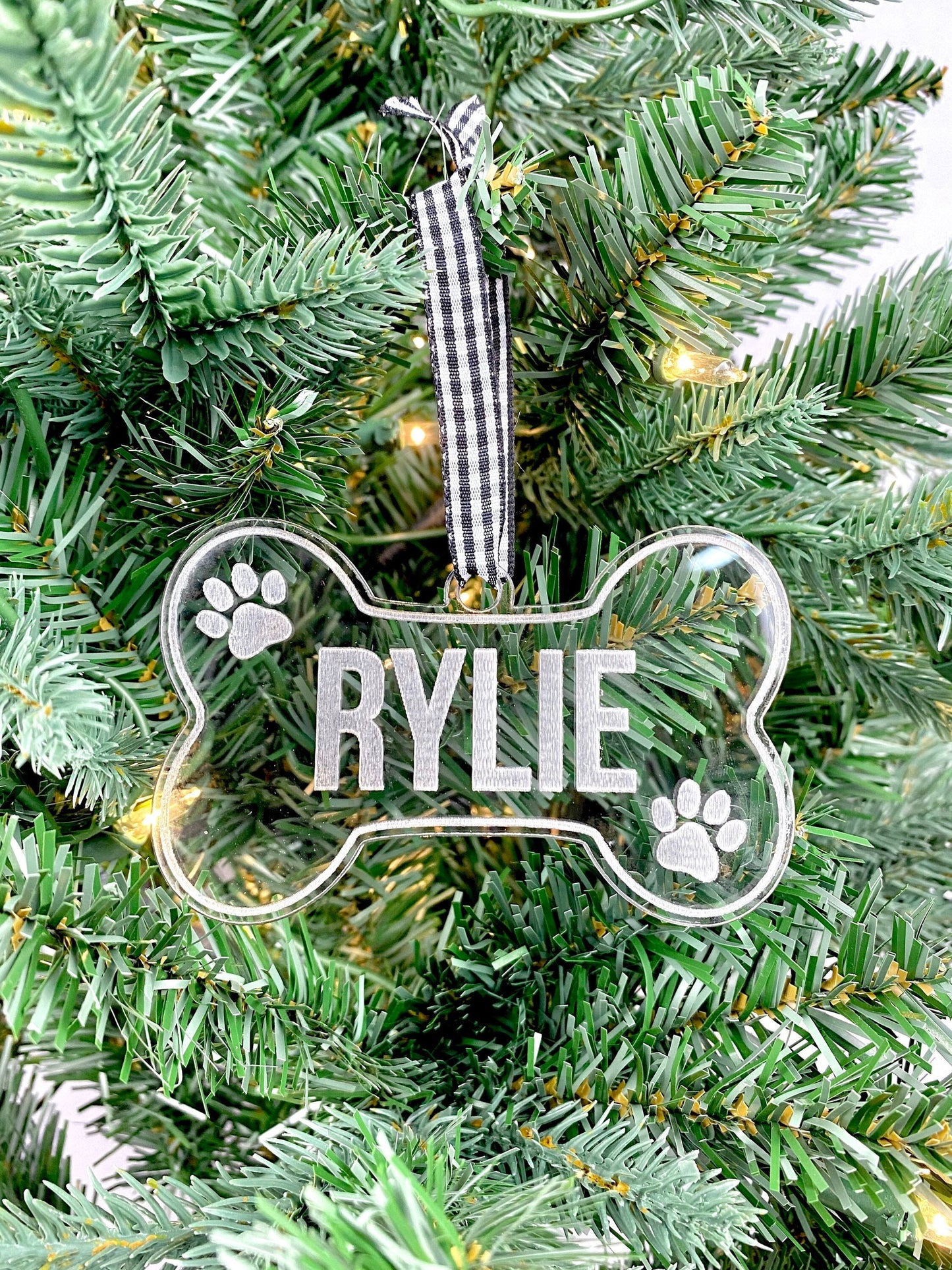 Dog Bone Personalized Ornament | 2023 Ornaments | Bone Ornament | Dog Ornament | Puppy Ornament