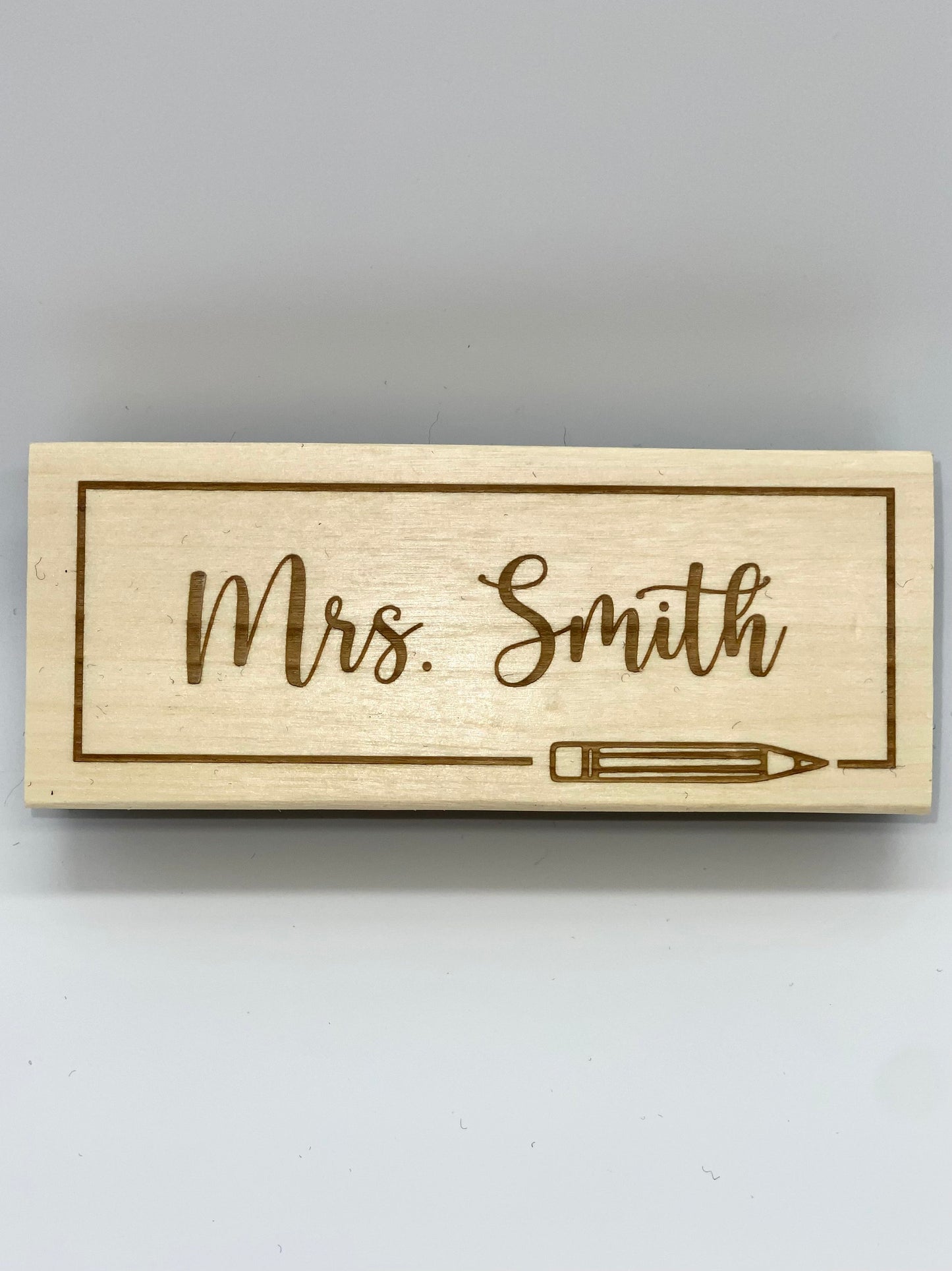 Teacher Eraser Gift Pencil Design / Personalized Teacher Gift / Teacher Appreciation / End of Year Gift