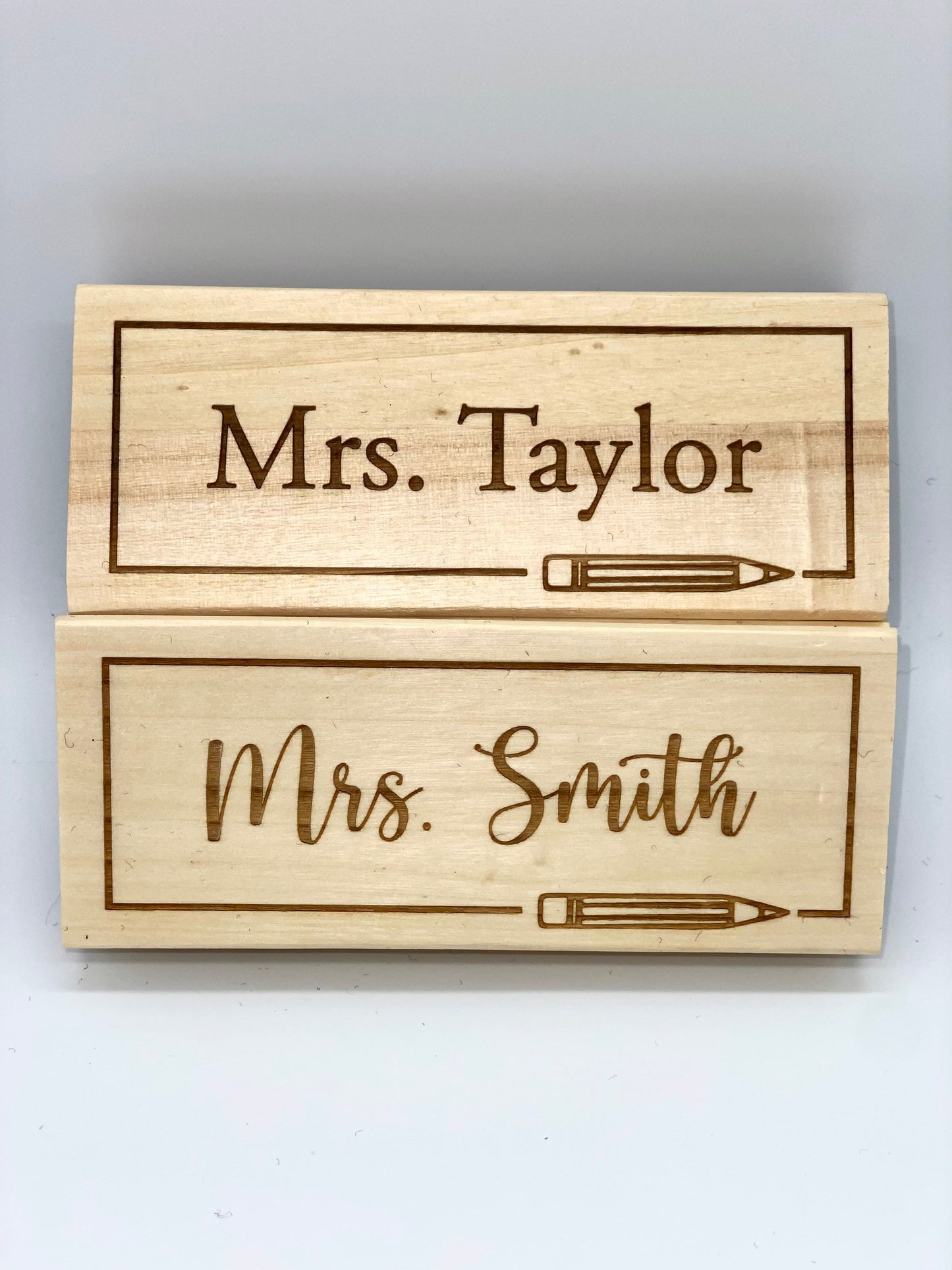 Teacher Eraser Gift Pencil Design / Personalized Teacher Gift / Teacher Appreciation / End of Year Gift