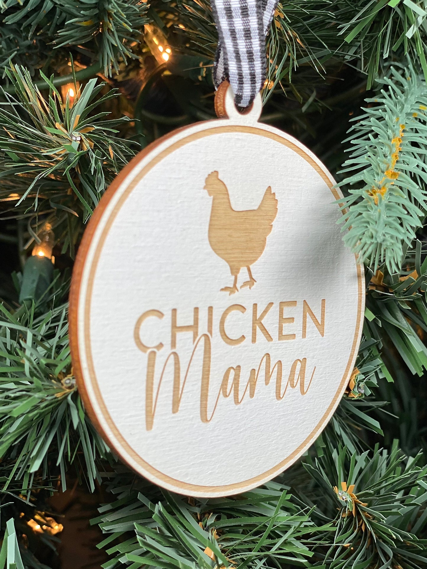 Chicken Mama Ornament | Chicken Ornament | Chicken Coop Ornament | 2024 Ornament | Farm Ornament